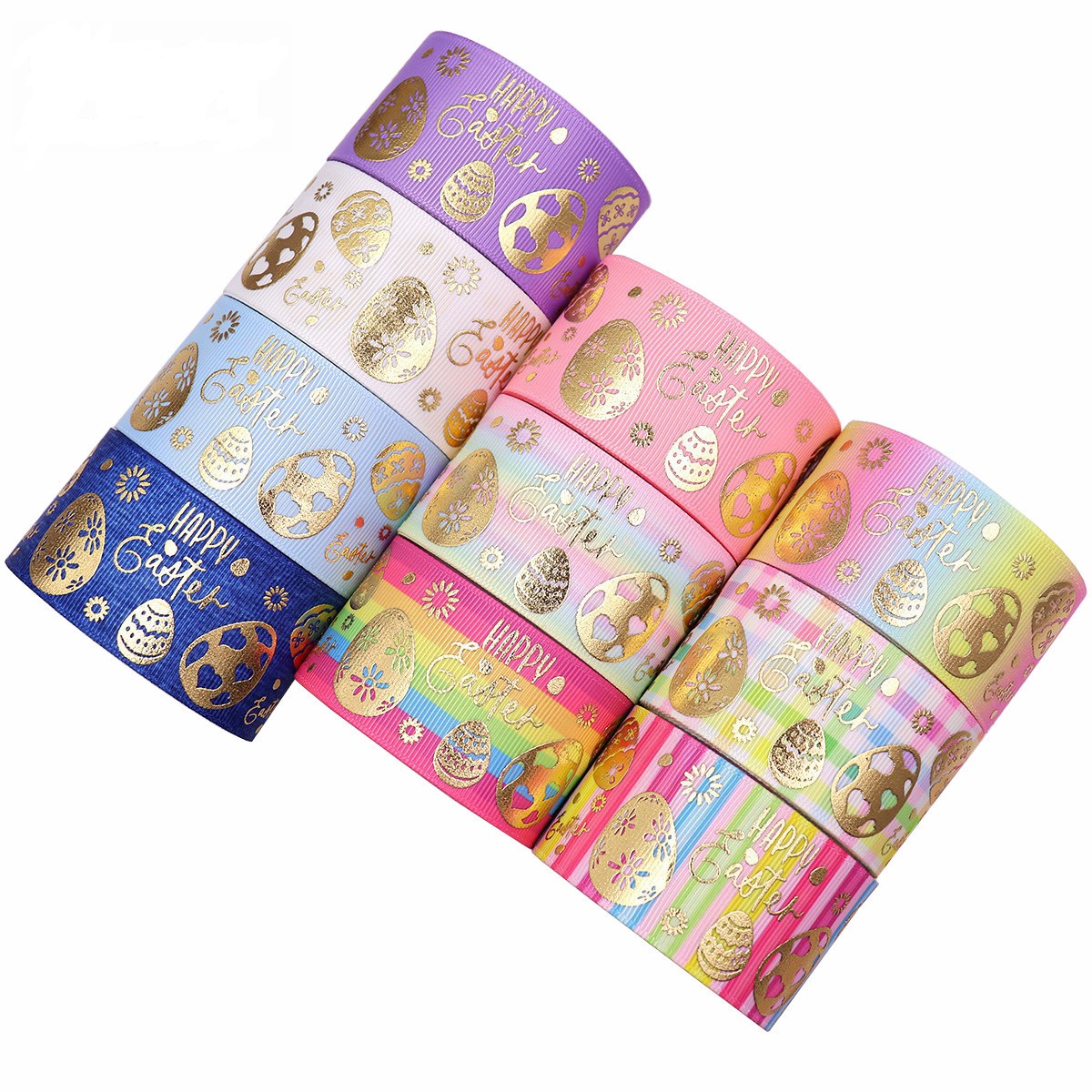 Оптовая продажа, корсажная лента, лента из золотой фольги с принтом