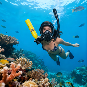 Cylindre de respiration sous-marine Hy Sports 0,5L, <span class=keywords><strong>mini</strong></span>-bouteille, 7-10 min d'autonomie, bouteille de plongée rechargeable avec lumière d'avertissement, équipement de plongée - Product Image 6