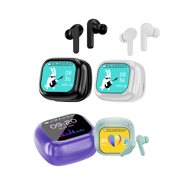2025 TWS Pro ANC Earbuds New Touch Screen Headphones for Gaming & Music In-Ear Headphone Form Factor Digital Battery Display
