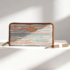 Unisex Vintage Floral Tapestry PU Leather Zipper Wallet, Business Coin <b>Purse</b> Zip Card Case ID Card Holder Clutch <b>Long</b> Card Walle - Product Image 5