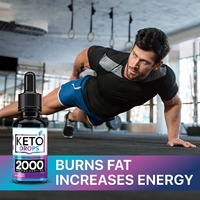 Keto Diet Drops avec BHB Cétones exogènes Brûleur de graisse et coupe-faim Keto liquide naturel Keto