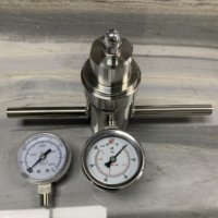 Régulateur de pression modulaire chauffé au gaz JEWELLOK en acier inoxydable 316L, étanchéité à bulles Cv 0.025/0.06/0.2, 1/2" 1/4" pour installations pilotes