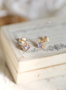 ชุดเครื่องประดับทองเหลืองชุบทอง 18K รุ่นใหม่<span class=keywords><strong>ส</strong></span>ุดฮิต <span class=keywords><strong>ส</strong></span>ีม่วงหวานสไตล์เจ้าหญิง ประดับเพชร CZ ทรงเหลี่ยมแบบวินเทจ ต่างหูแบบติดหู แหวน และสร้อยคอ<span class=keywords><strong>ส</strong></span>ำหรับผู้หญิง - Product Image 6