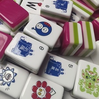 Ensemble de Mahjong de Luxe en Acrylique Cristallin – Tuiles de Mahjong Américaines de Qualité Supérieure pour des Soirées Mahjong Amusantes