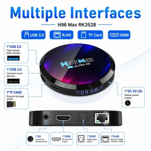 强大的 H96 MAX RK3528 8K 媒体播放器电视盒 BT5.0 四核 4G RAM Android 13.0 机顶盒 - Product Image 2