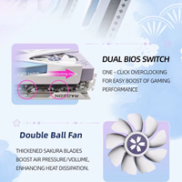 Yingtong Sakura Pupil Flower Marriage RX6700xt 12G Gaming GPU Cocok untuk Kartu Grafis AI Elektronik Desktop