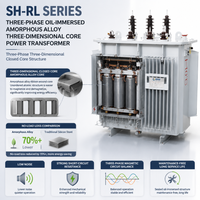 Transformador Sumergido en Aceite de Aleación Amorfa SBH25 10kV 30-2500kVA con Pérdidas a Bajo Carga Ultrabajo, Grado 1 GB20052