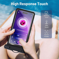 Funda Impermeable para Teléfono Móvil de TPU Resistente a Golpes, Bolsa Impermeable Táctil IPX8 para Celular