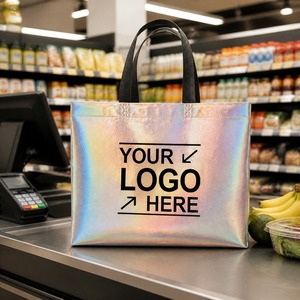 Bolsas de tela no tejida reutilizables personalizadas al por mayor para supermercado, ecológicas y biodegradables - Product Image 2