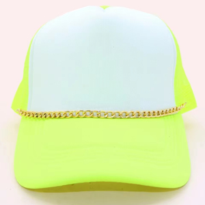 Cappello da camionista rimovibile all'ingrosso catena di metallo catena di gioielli cappello d'<span class=keywords><strong>oro</strong></span> per le vacanze estive - Product Image 1