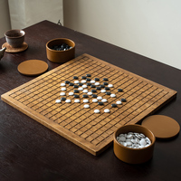 Haute qualité en bois Weiqi noir blanc jeu de société bataille jeu d'échecs jeu de Go en bois