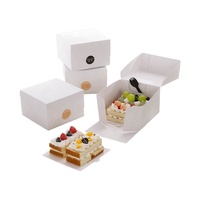 Effacer Transparent Biodégradable De Qualité Alimentaire Jetable Cuisson Gâteau Sushi Dessert Pâtisserie Cupcakes Donut Boîte D'emballage Boîtes À Gâteau