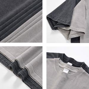 280GSM alta calidad en blanco gota hombro pesado de gran tamaño hombres básico peso pesado 100% algodón camiseta - Product Image 3