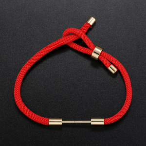 Componentes para Pulseras de Cuerda Roja, Deslizador Cilíndrico de Oro de 18K, Base para Pulseras, Accesorios para Fabricación de Joyería DIY - Product Image 3