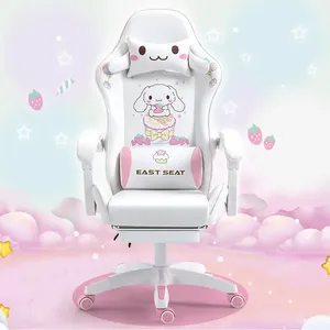 Lovely Cute <strong>Bedroom</strong> Office E-sport Cartoon Gaming <strong>Chair</strong> with Pillow Gaming <strong>Chair</strong> <strong>pink</strong> - Product Image 3
