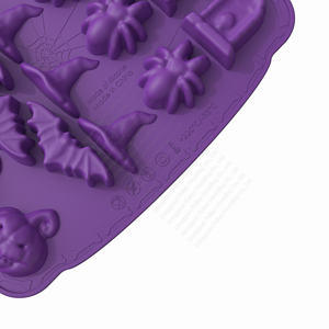 Moule en silicone H1 Halloween 5 en 1 pour chocolat, bougies et autres créations - Product Image 4