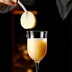 Classic Clear V-Shape Cocktail <strong>Glass</strong> for <strong>Engagement</strong> Party Straight-stemmed Cocktail <strong>Glasses</strong> - Product Image 2