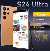 HP Android 13 S24 Ultra Terlaris, Tidak Terkunci, Deca Core, 48MP+108MP, 16GB+1TB, Layar 7.3 Inci, 5G LTE CDMA, Bahasa Prancis & Jerman