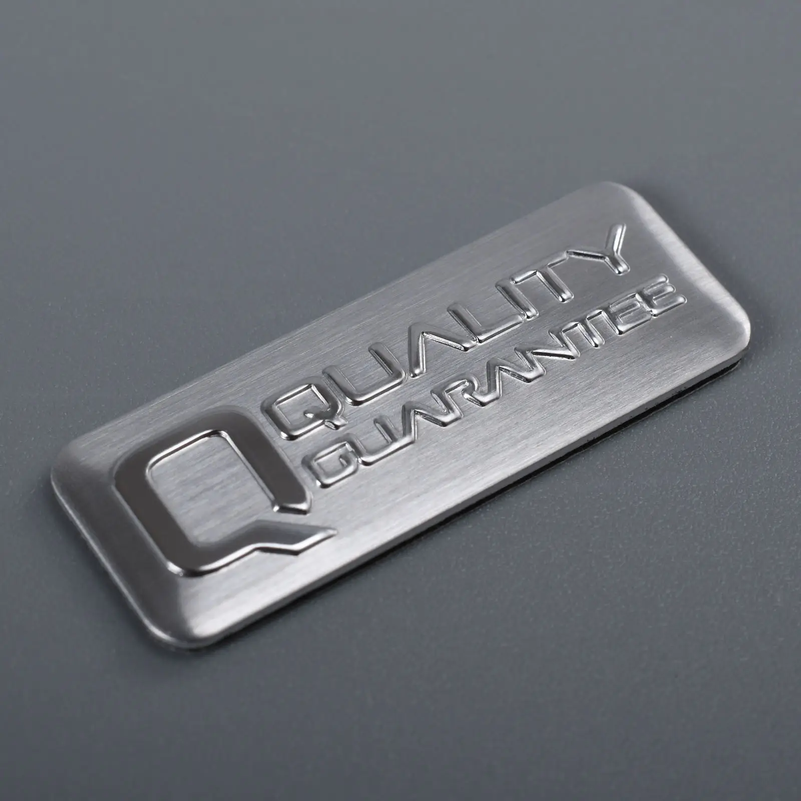 High Quality Cheap Custom brand Engraved Metal Crafts Aluminum Sticker Nameplate