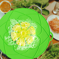 Vente en gros de couvercle en silicone anti-débordement couvercle alimentaire pour casseroles pièces d'ustensiles de cuisine