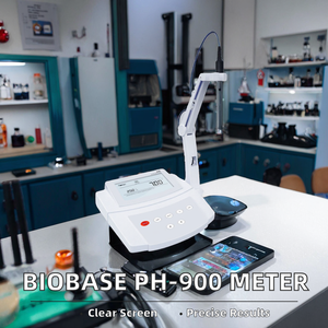 pH-mètre numérique de paillasse (0,00 - 14,00 pH / Précision de ±0,01 pH) avec support articulé et pâques d'étalonnage - Product Image 2