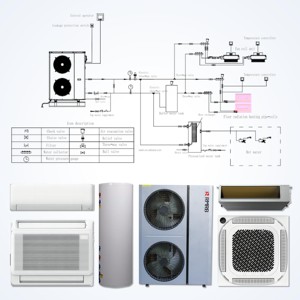 Pompe à chaleur air-eau 15,6 kW R290 EVI, contrôle intelligent par application, haute efficacité, résidentiel et commercial - Product Image 3