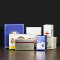 Boîtes d'emballage de médicaments personnalisées avec laminage mat, logo imprimé personnalisé, boîtes pliantes en carton pour produits