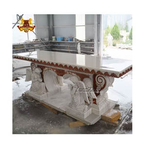 Altar católico de mármol de diseño de estilo europeo, altar religioso Natural grande, tallado en piedra, estatuas de <span class=keywords><strong>Santos</strong></span>, <span class=keywords><strong>altares</strong></span> religiosos de mármol - Product Image 1