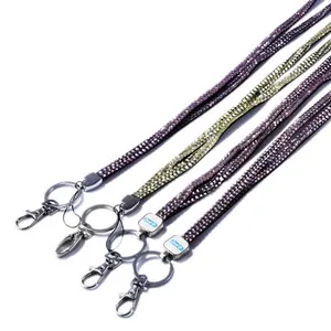 Harga Pabrik Kristal Putih Bling Lanyard Berlian Imitasi