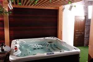 Europa Lujo 5 personas acrílico Whirlpool Spa al aire libre masaje bañera de hidromasaje Balboa aire burbuja Jets Spa Jaccozi con funda almohadas música - Product Image 4