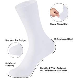 Calcetines de Mujer Personalizados, Calcetines de Bambú y Viscosa, Suaves, Sin Costuras, de Caña Media, 6 Pares - Product Image 4