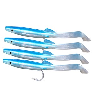 Qualità 80mm 2.3g coda Paddle and Eel pesca <span class=keywords><strong>esca</strong></span> 6 pz <span class=keywords><strong>esca</strong></span> di anguilla di mare morbida <span class=keywords><strong>per</strong></span> pesci d'acqua dolce <span class=keywords><strong>per</strong></span> la pesca fluviale in barca oceanica - Product Image 4