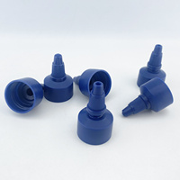 Bouchon de distribution de liquide en plastique à visser avec buse longue blanche et noire 24/410 28/410 pour bouteilles en plastique