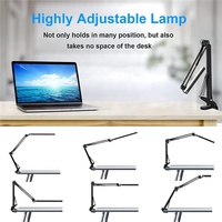 Lampe de bureau à led multifonctionnelle à bras Flexible, usb, lampe de table pour étudiants, veilleuse à led