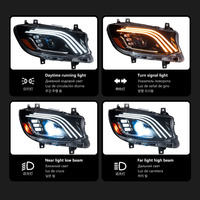 Kit de modernisation pour Mercedes Sprinter 2018-2023 : Phares LED style Maybach 100W 6000K et nouveaux feux de jour