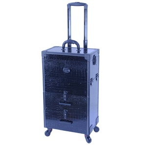 יופי מקצועי איפור רכבת מארז קופסת ספר עם מגירות מארז לק ארגונית אחסון לעיצוב ציפורניים בעגלה - Product Image 5