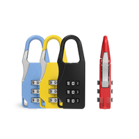 3 Mini Cadran Chiffre Numéro Code Mot de Passe Combinaison Cadenas Sécurité Voyage Coffre-fort Serrure pour Cadenas Bagages Serrure de Gym
