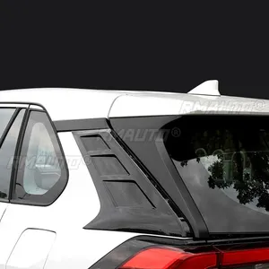 For Toyota RAV4 Wildlander 2020 Body Kit Carbon Fiber Look Sport Style Rear <b>Window</b> Shutter <b>Cover</b> Trim Car Accessories - Product Image 5