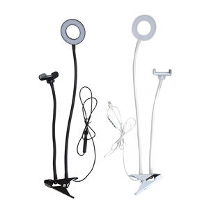 Lumière d'appoint annulaire 3-en-1 avec microphone et clip, éclairage LED portable à contrôle par interrupteur, alimenté par USB pour <span class=keywords><strong>TikTok</strong></span>, diffusion en direct, selfie et photographie - Product Image 6