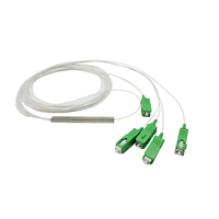 Répartiteurs PLC Mini FTTH SC-UPC/APC 1x2 1x4 1x8 1x16 1x32, Répartiteur à Microfibre Optique de Qualité Télécom, Répartiteur en Tube d'Acier