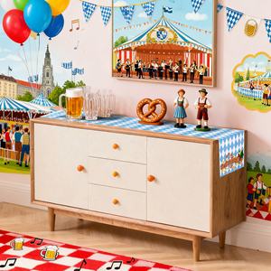 Mantel del Festival de la cerveza de Munich Diseño de patrón único, restaurante Comedor Ambiente cálido - Product Image 5