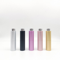 Vente en gros atomiseur rechargeable original 5 8 10 15 20 ml avec logo personnalisé flacon de parfum en aluminium pour femme vaporisateur avec emballage en boîte tube