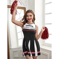 Uniformes de cheerleading surdimensionnés pour femmes, style européen et américain, pour l'aérobic, les spectacles sur scène, les costumes de danse de groupe