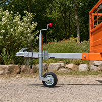 Roue de guidage en acier OEM avec finition résistante à la corrosion et roue de 8 pouces pour remorque utilitaire