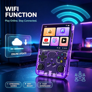 R36XX Pro Retro Handheld <b>Game</b> Conosle WIFI 3.5'' IPS Screen Gaming Player 360° Analog Sticks 3000mAh <b>Watch</b> Videos Consola - Product Image 3