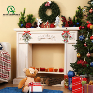 Natale vischio con fiocco rosso Natale appeso Bouquet floreale naturale pigne decorazione della parete per le vacanze - Product Image 4