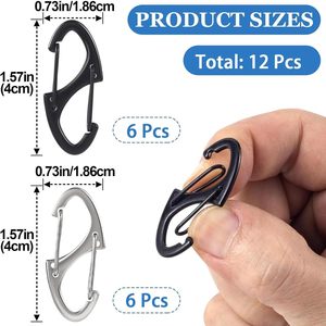 Pcs Black Silver Zipper Clip Anti Theft Deterrent <b>Dual</b> Opening Safety Zipper <b>Locks</b> Pull Replacement For Backpacks Camping Suitca - Product Image 2