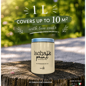 49 ZABAGLIONE 1lt LaChalk the evolution of <b>chalk</b> paint Where <b>chalk</b> meets resin: Hybrid <b>Chalk</b> Resin Paint made in Italy - Product Image 2