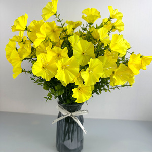 Artificial Trumpet Flower Bouquet 30cm Pink High Simulation <b>Plastic</b> Home Wedding Decor - Product Image 3