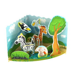 Modèle de scène de voyage en nature, puzzle 3D à assembler soi-même, <span class=keywords><strong>cercle</strong></span> arctique pour enfants - Product Image 2